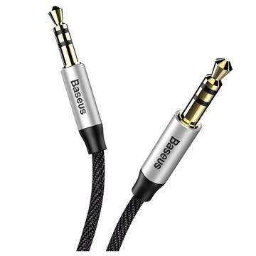 Baseus Yiven 3.5mm AUX Audio Cable CAM30-CS1 - 1.5m - Black / Silver