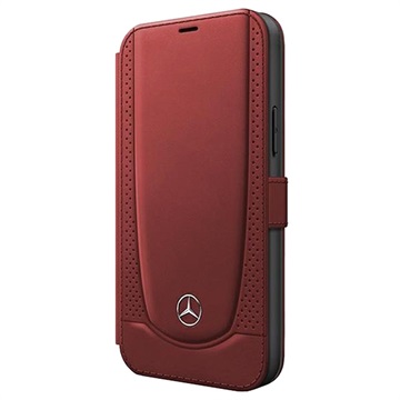 Mercedes-Benz Urban Line iPhone 12/12 Pro Wallet Leather Case - Red