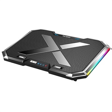 Nuoxi Q8 RGB Laptop Cooling Pad & Desktop Stand - Black