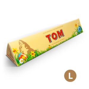 Toblerone chocolate bar with name and picture - Easter - Large