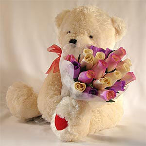 Beary Rosy Bouquet
