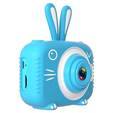 Animal Shape Kids 20MP Digital Camera X5 - Rabbit / Blue